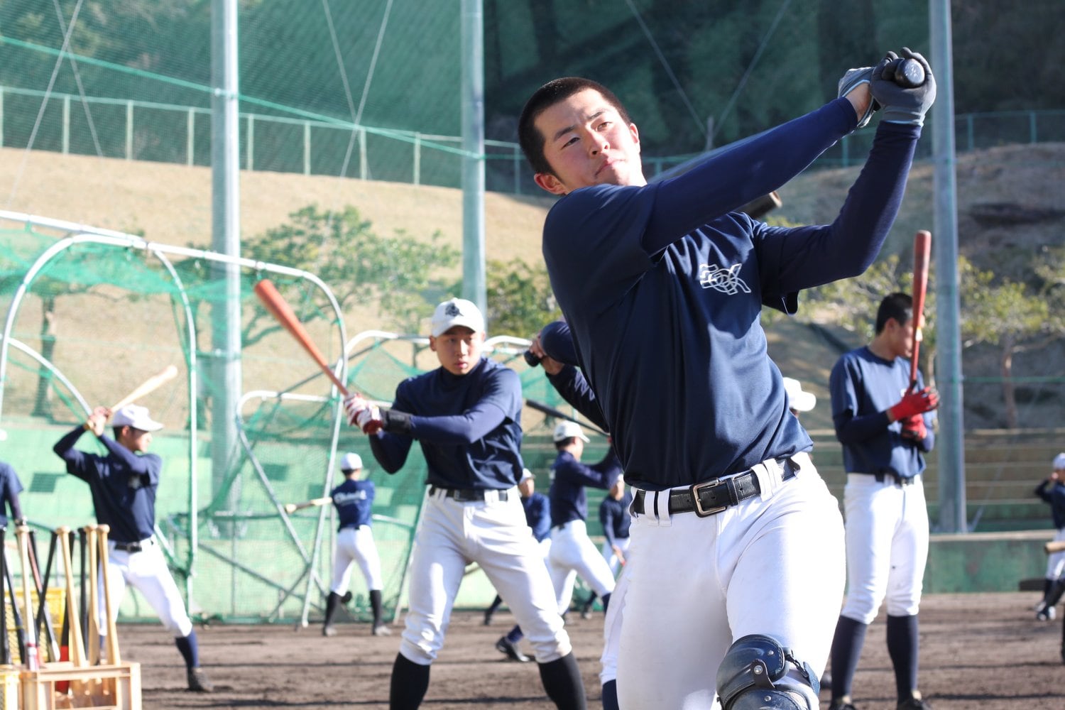 ４番・捕手の調祐季。太ももの太さはチームナンバー1