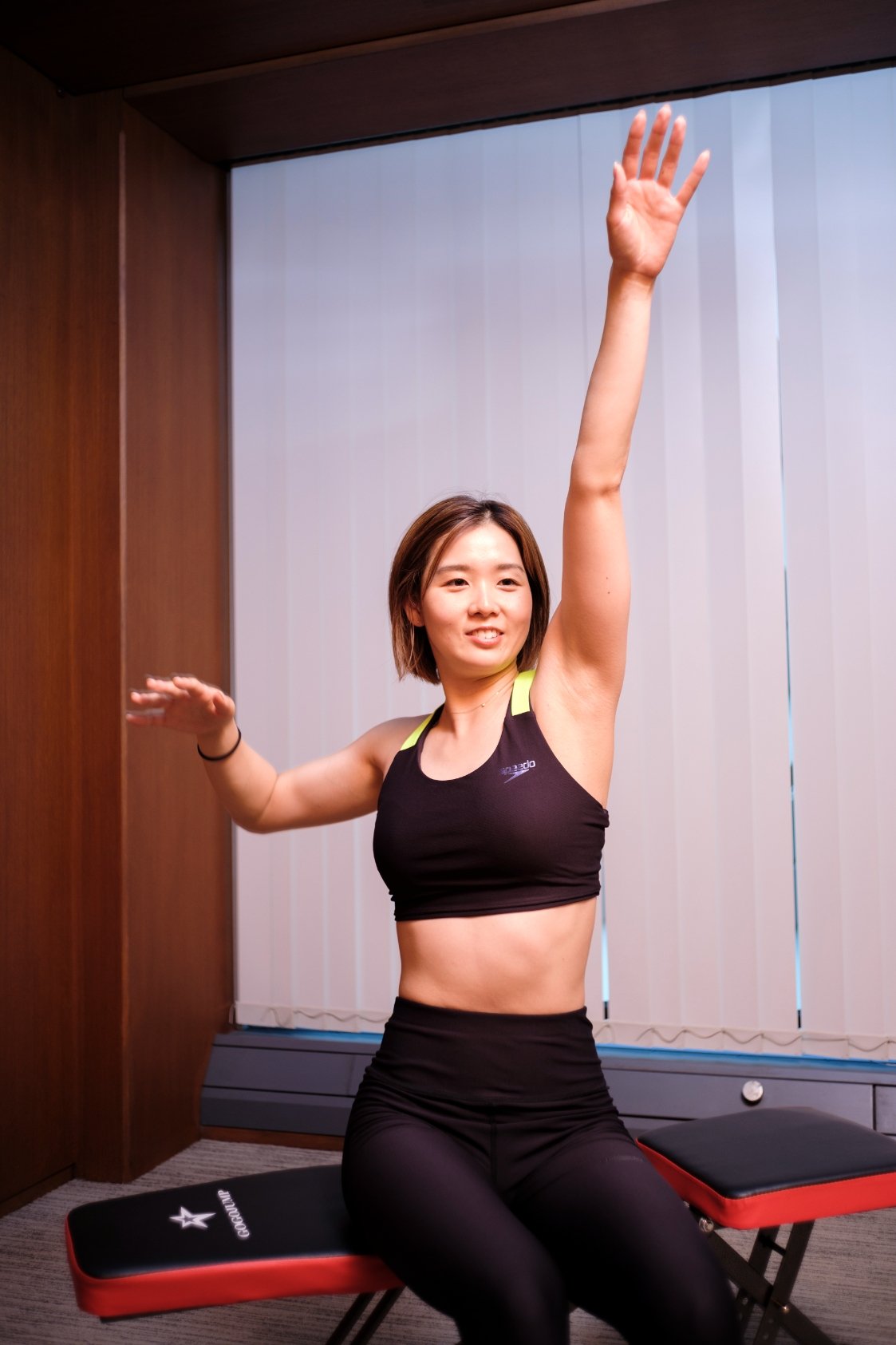 寺村さんは「水がない環境」でも泳ぎ方を教えていきたいと今後の活動を語っていた　©Atsushi Hashimoto