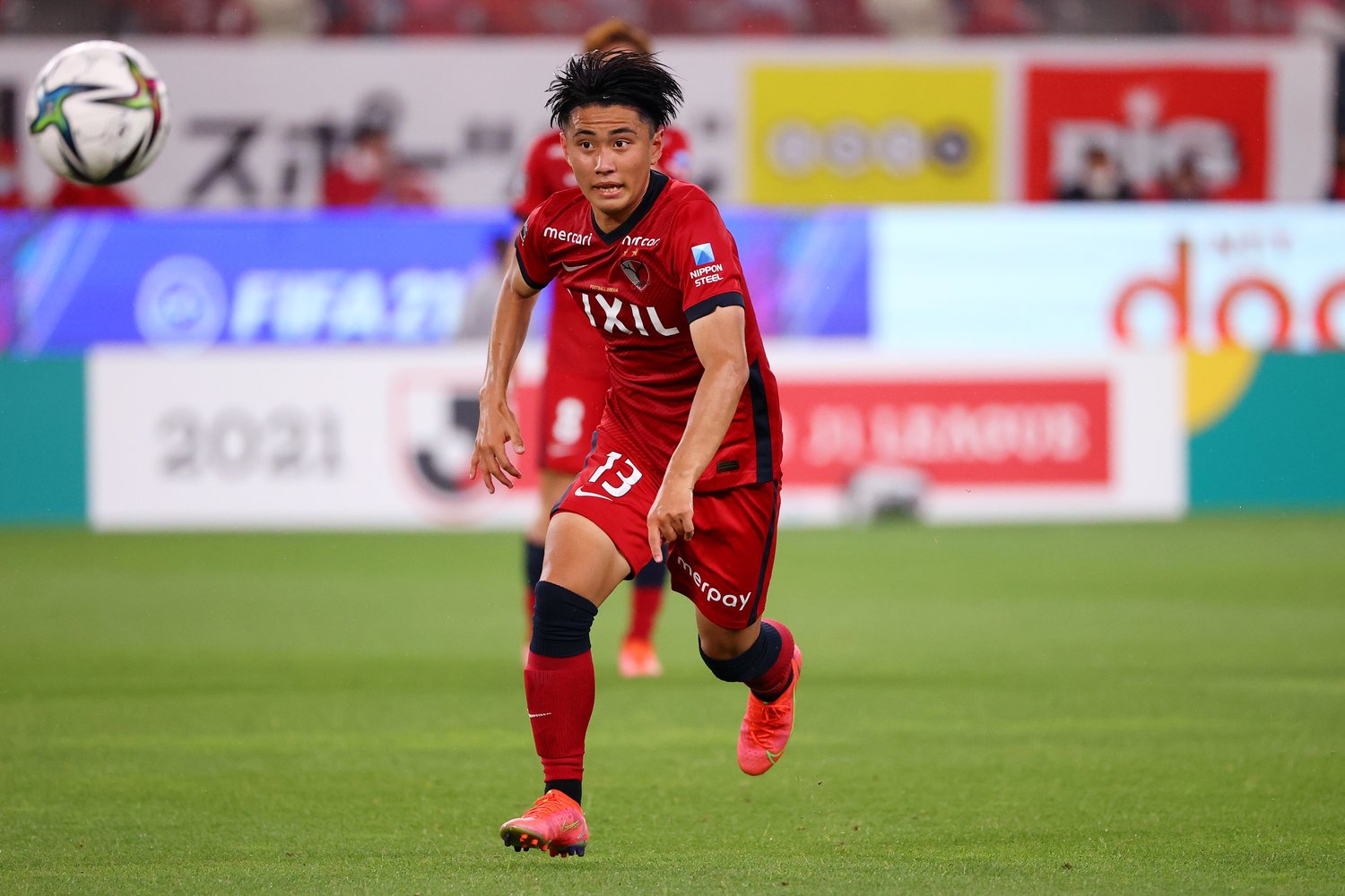 ゴール前での迫力が増してきた荒木遼太郎 ©KASHIMA ANTLERS