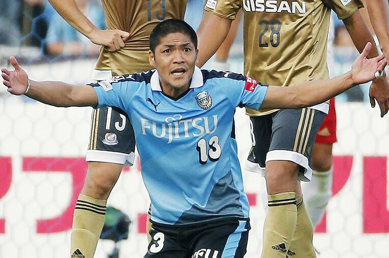 J1通算最多の191ゴールとJ1最多のイエローカード104枚の記録を持つ大久保嘉人。今季で現役を引退した ／ photograph by J.LEAGUE