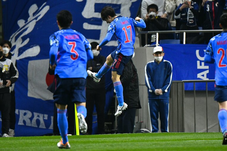 ユース出身の田中碧。麻生グラウンドでのたゆまぬ努力が、現在の活躍につながっている　©Takuya Sugiyama/JMPA