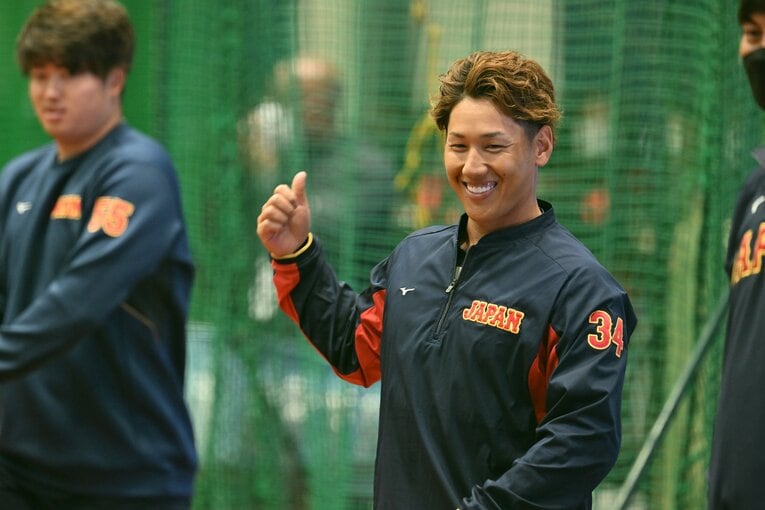 真っ白な歯も話題になった吉田正尚　©︎Naoya Sanuki