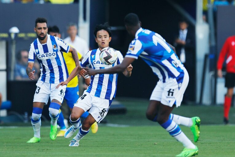 「FW久保建英の鮮烈ボレー弾」を間近で撮った…カメラマンが感じる「ぶっつけで結果を残したタケ＋ソシエダの化学反応」とは(8)