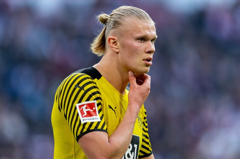 北中米W杯で一躍、時の人となったノルウェーのアーリング・ハーランド。ドルトムントでの活躍がステップアップにつながった　©Getty Images