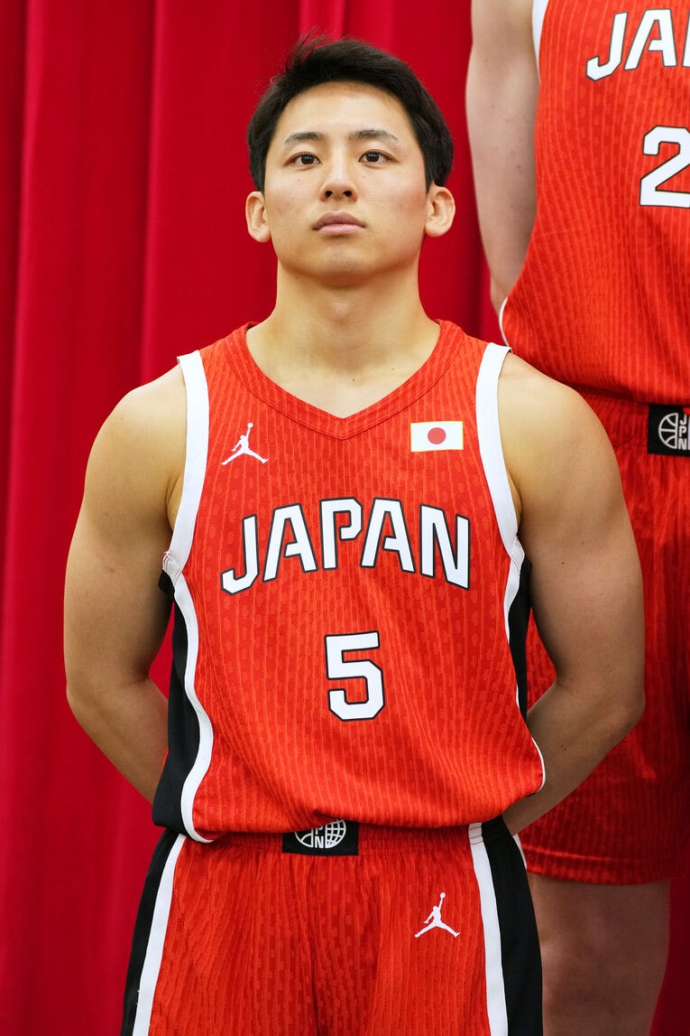 パリ五輪に向けた会見に出席する河村勇輝　©︎AFLO SPORT