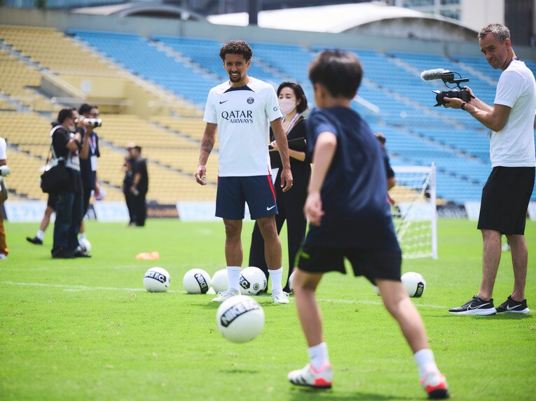 18日、キッズサッカークリニック　©Yuki Suenaga