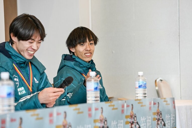 【黒田朝日レア写真】走り終えた直後もニコニコ（4年時。写真は続きます）　©Nanae Suzuki