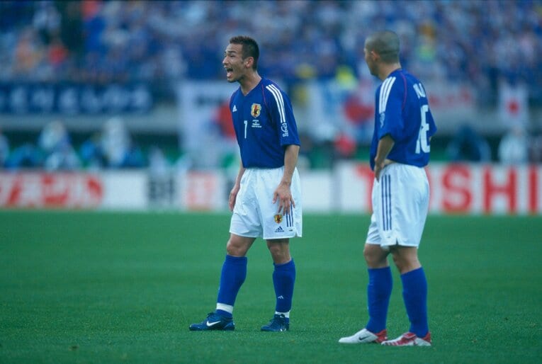 吠える中田英寿　©JMPA