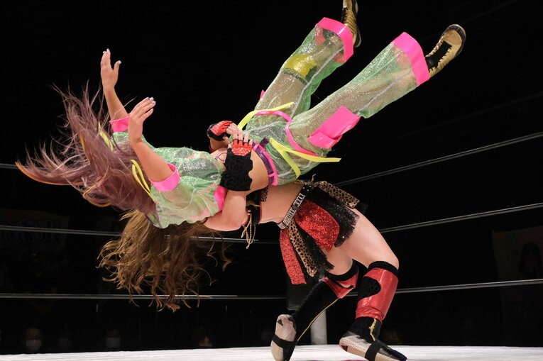 シングル王座挑戦試合（vs.SAKI、11月6日）　©Norihiro Hashimoto