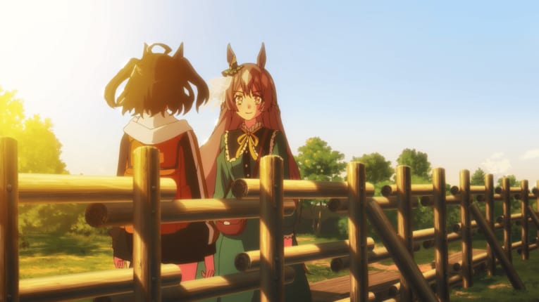 キタサンブラックはフルネームで「サトノダイヤモンド」と呼び、改めて宣戦布告をする　©2023 アニメ「ウマ娘 プリティーダービー Season 3」製作委員会