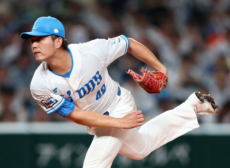 開幕投手も務め、髙橋光成が不振のなかでチームの支柱となっている今井達也。髙橋との「ロン毛部」で名物だった長髪も、現状打破へとバッサリ切った　©JIJI PRESS