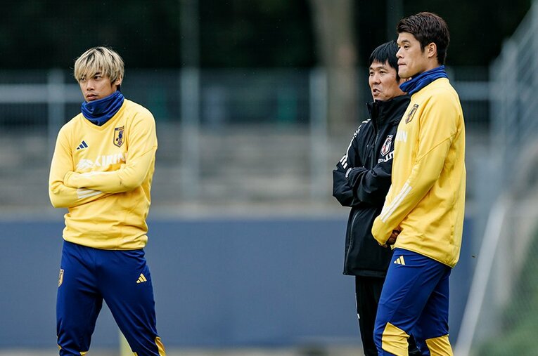 日本代表監督就任後、39勝を挙げた森保一監督 ／ photograph by Kiichi Matsumoto