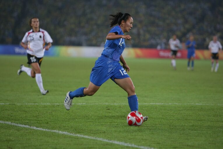 2008年の北京五輪、3位決定戦（対ドイツ）　©JMPA