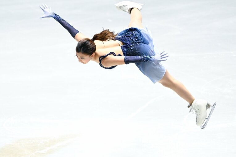 自身最後の全日本選手権で圧巻の演技を見せた坂本花織【スワイプするとそのほかの写真もご覧になれます】　©Asami Enomoto