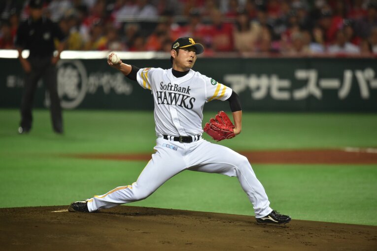 現役時代の攝津（2014年撮影） ©Hideki Sugiyama