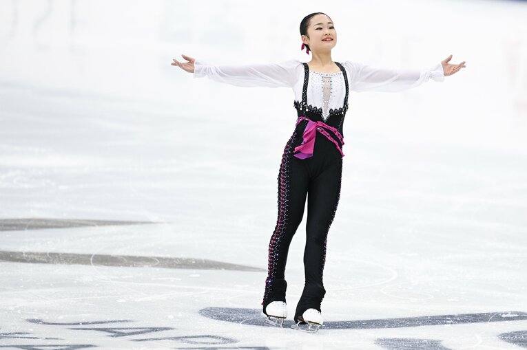 2023年全日本選手権、島田麻央の演技　©︎Asami Enomoto