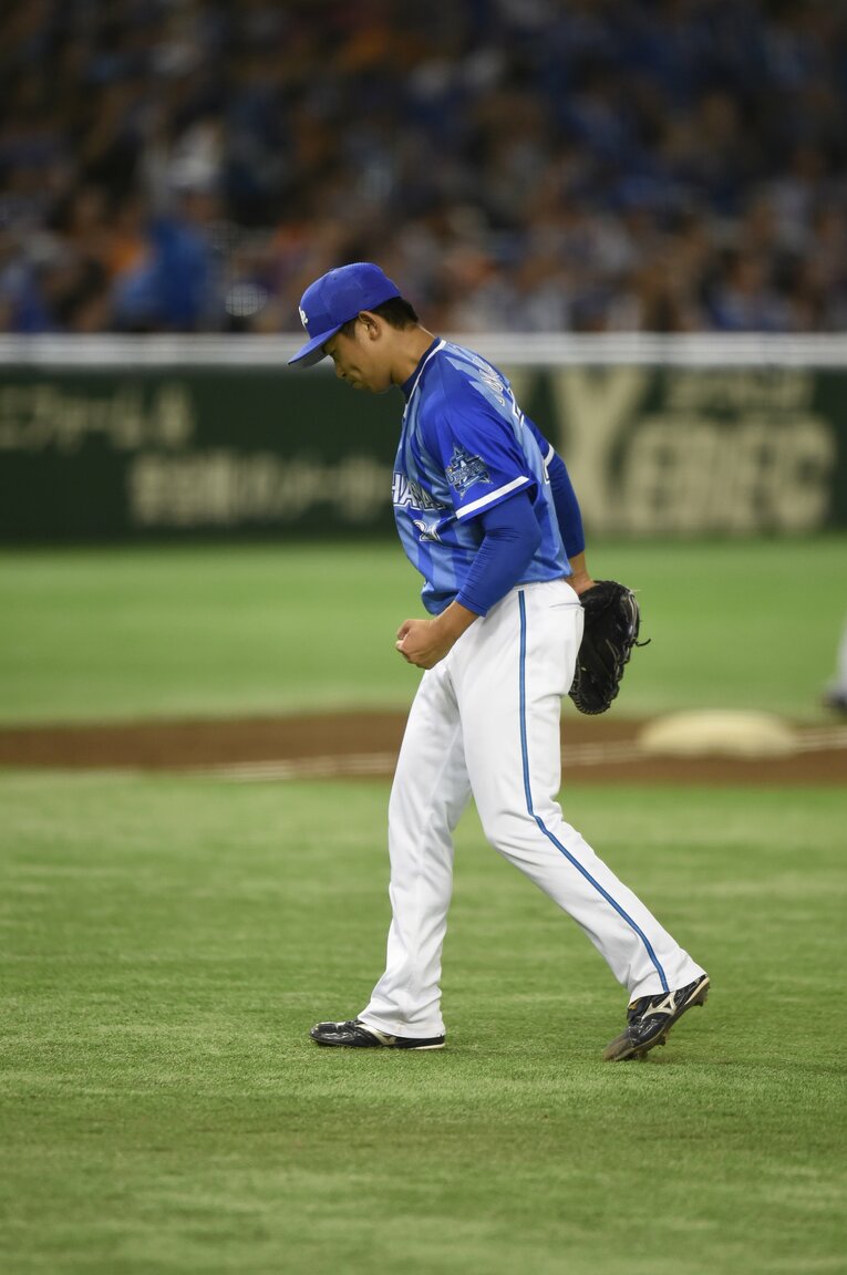 2016年CS第1ステージに登板した今永　©Hideki Sugiyama