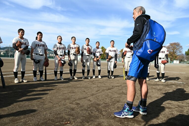 22年12月の富士高校の練習　©Naoya Sanuki