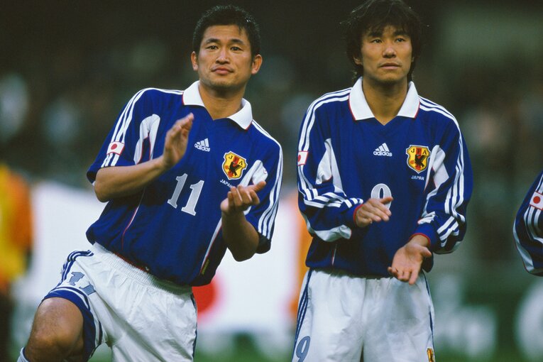 三浦知良と中山雅史　©BUNGEISHUNJU