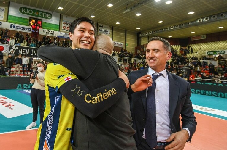 プレー以外でもたくさんの刺激をもらったとイタリア生活を振り返った高橋藍（20歳）。この経験を日本代表に還元していく ／ photograph by Pallavolo Padova