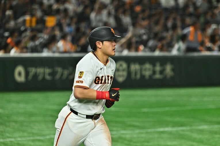 巨人時代の岡本　©Hideki Sugiyama