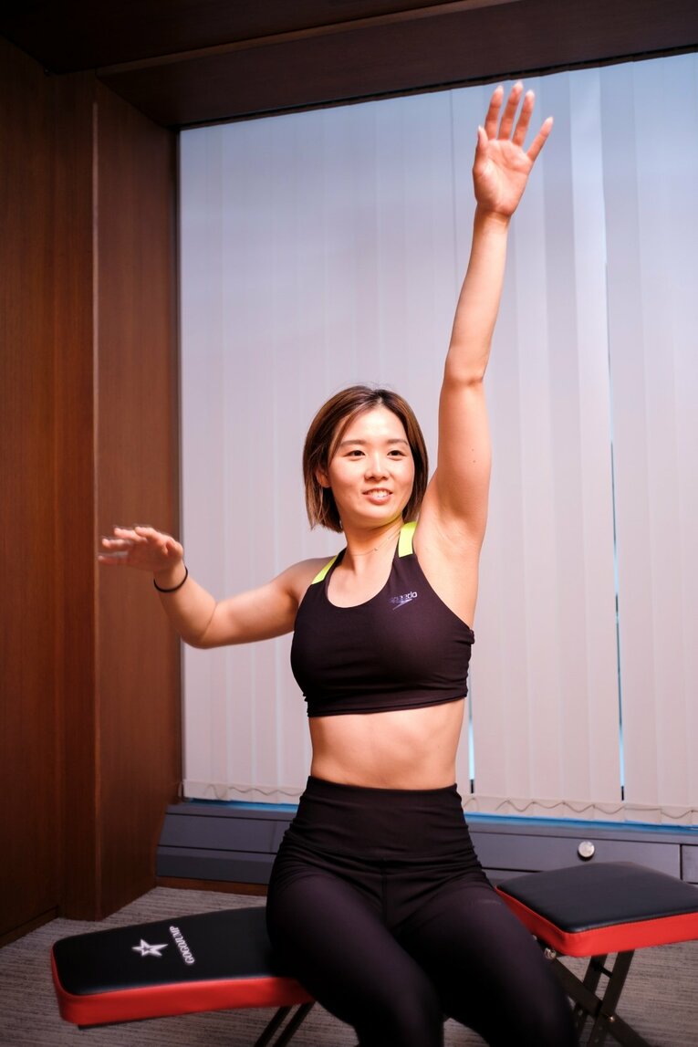 寺村さんは「水がない環境」でも泳ぎ方を教えていきたいと今後の活動を語っていた　©Atsushi Hashimoto