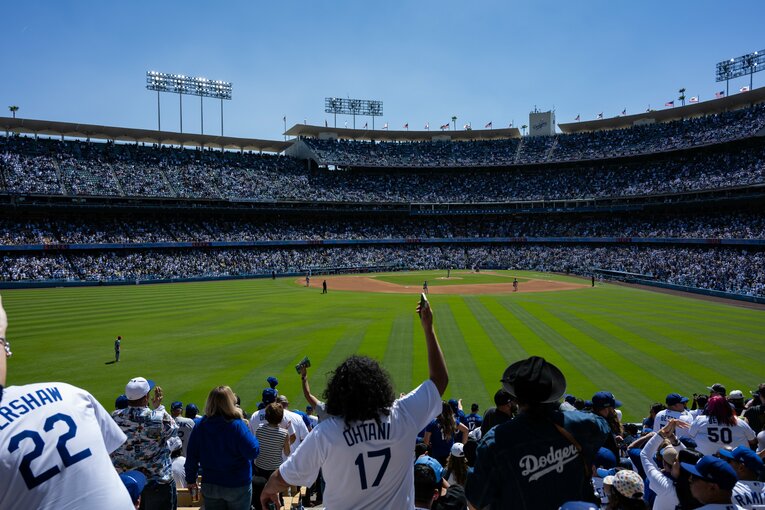 華やかなメジャーの舞台…写真は今季のドジャー・スタジアムの様子　©Nanae Suzuki