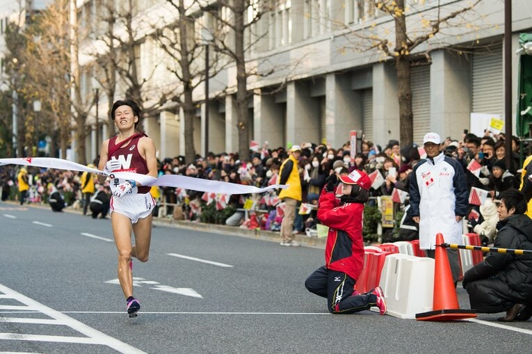 田口大貴（早大）　第91回箱根駅伝 ／ photograph by Nanae Suzuki