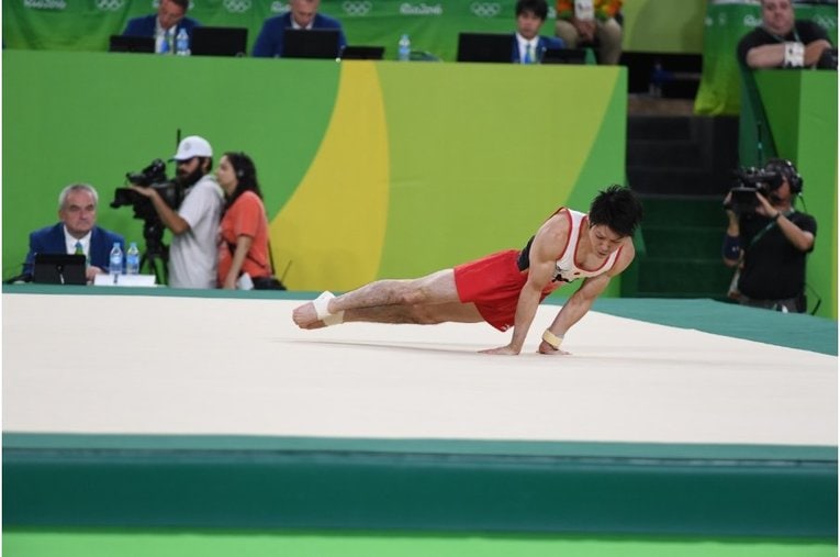 リオ五輪の内村航平 ／ photograph by Asami Enomoto/JMPA