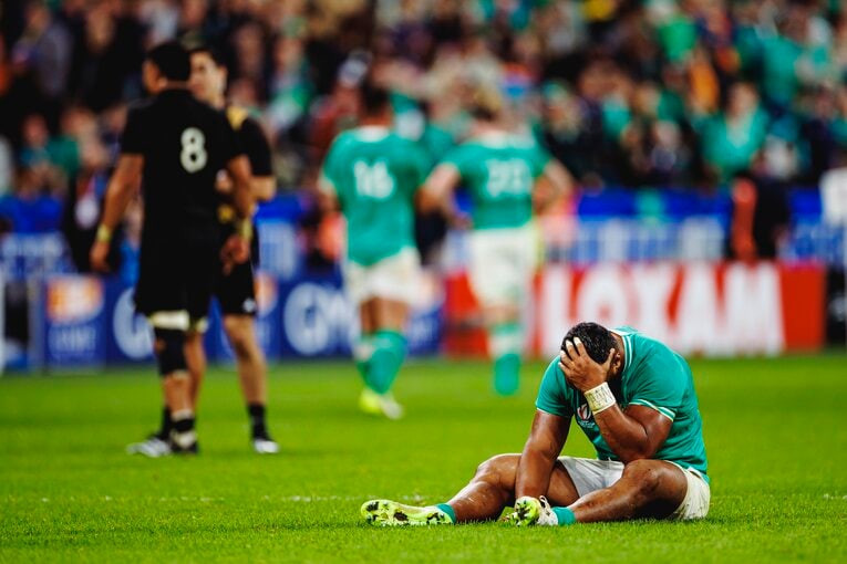 最後まで展開の読めない熱戦の末、オールブラックスに敗れたアイルランド。今回もまた「呪い」は解けず…　©Kiichi Matsumoto