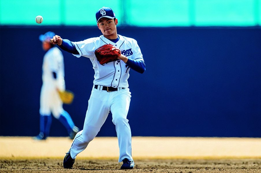 <平成最後のゴールデンルーキー>根尾昂「上がり眉に込められた明るい未来」<Number Web> photograph by Kiichi Matsumoto