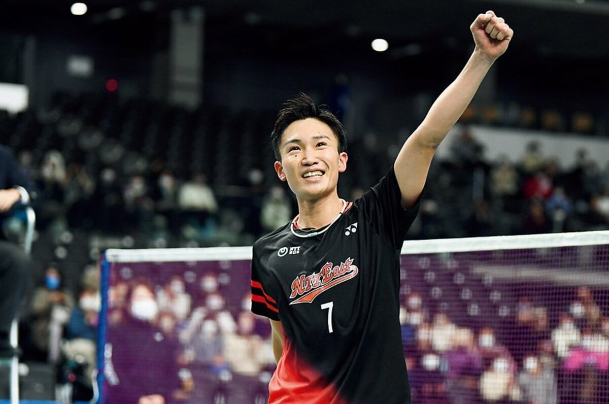 日本製/今治産 【レプリカ】YONEX 桃田賢斗 ユニフォーム NTT東日本 L