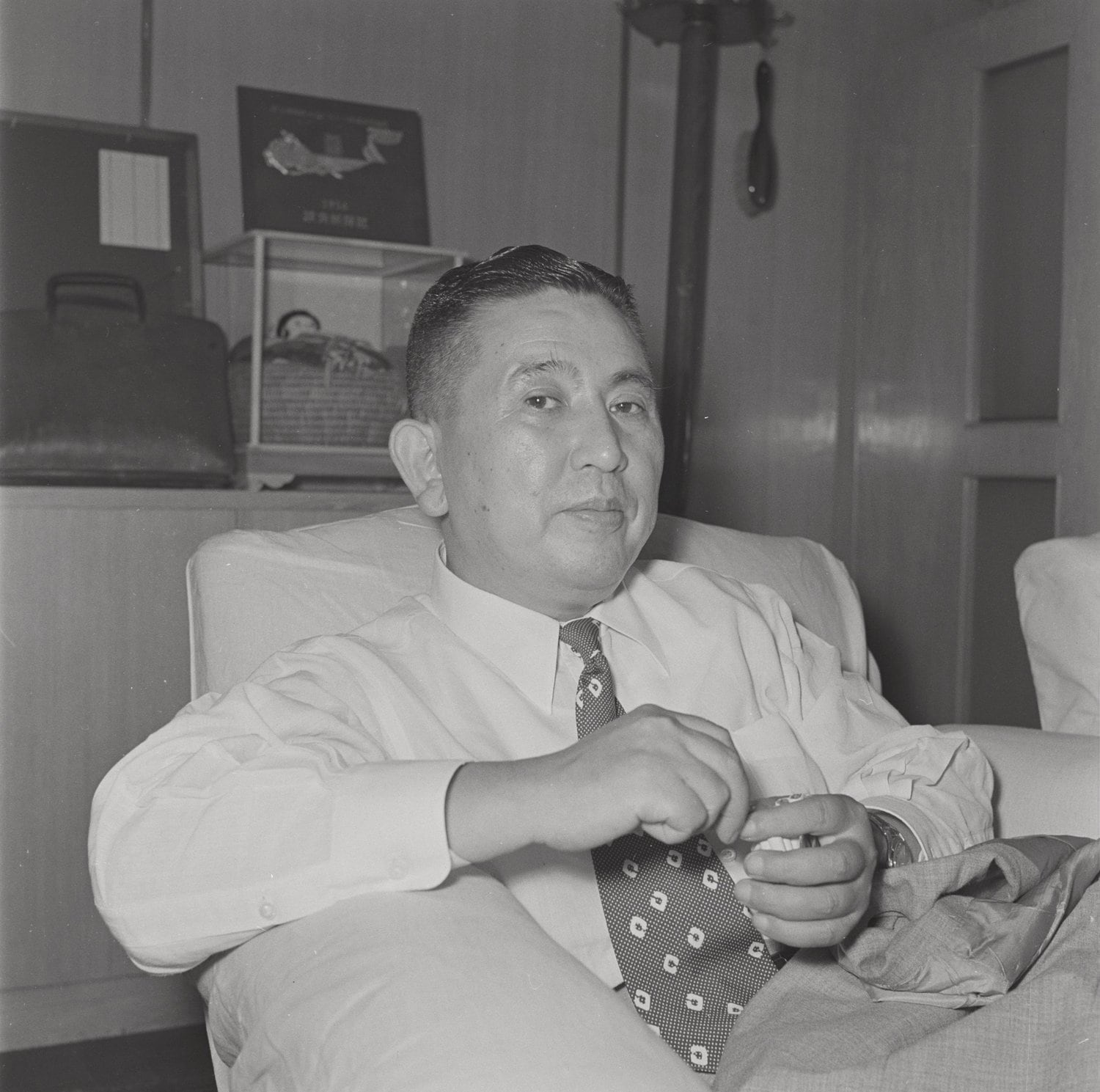 河野太郎の祖父・一郎。早稲田大時代に4年連続で箱根駅伝を走った　©BUNGEISHUNJU