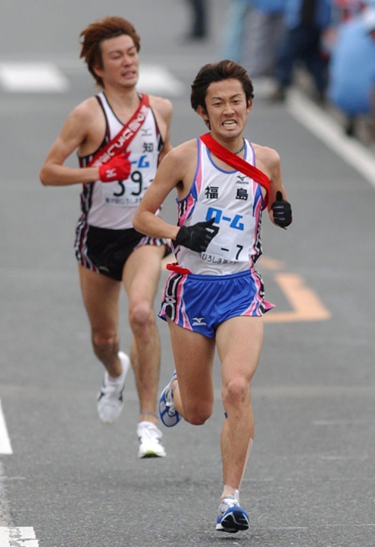 社会人時代、都道府県対抗駅伝で福島代表として走った小川　©KYODO