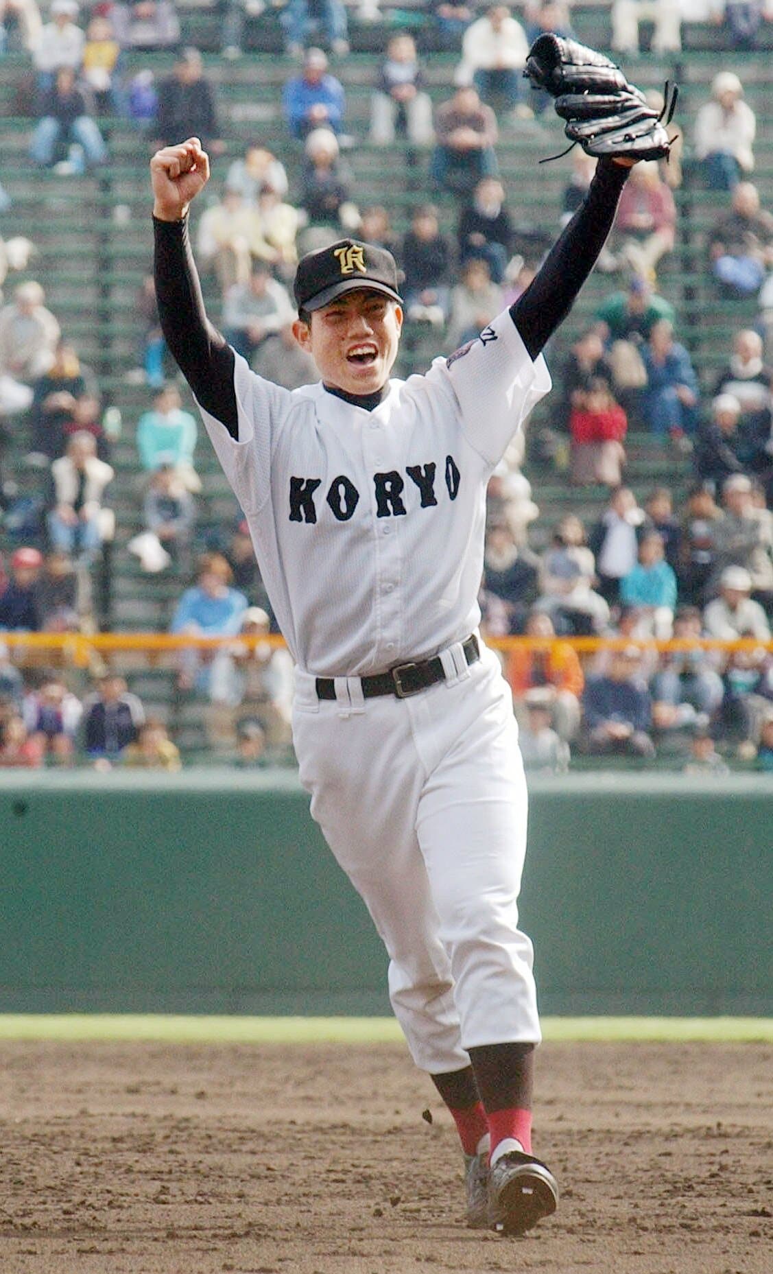  2003年センバツで広陵を優勝に導いた西村健太朗。春夏連覇を狙って甲子園に戻ってきたが…　©︎JIJI PRESS