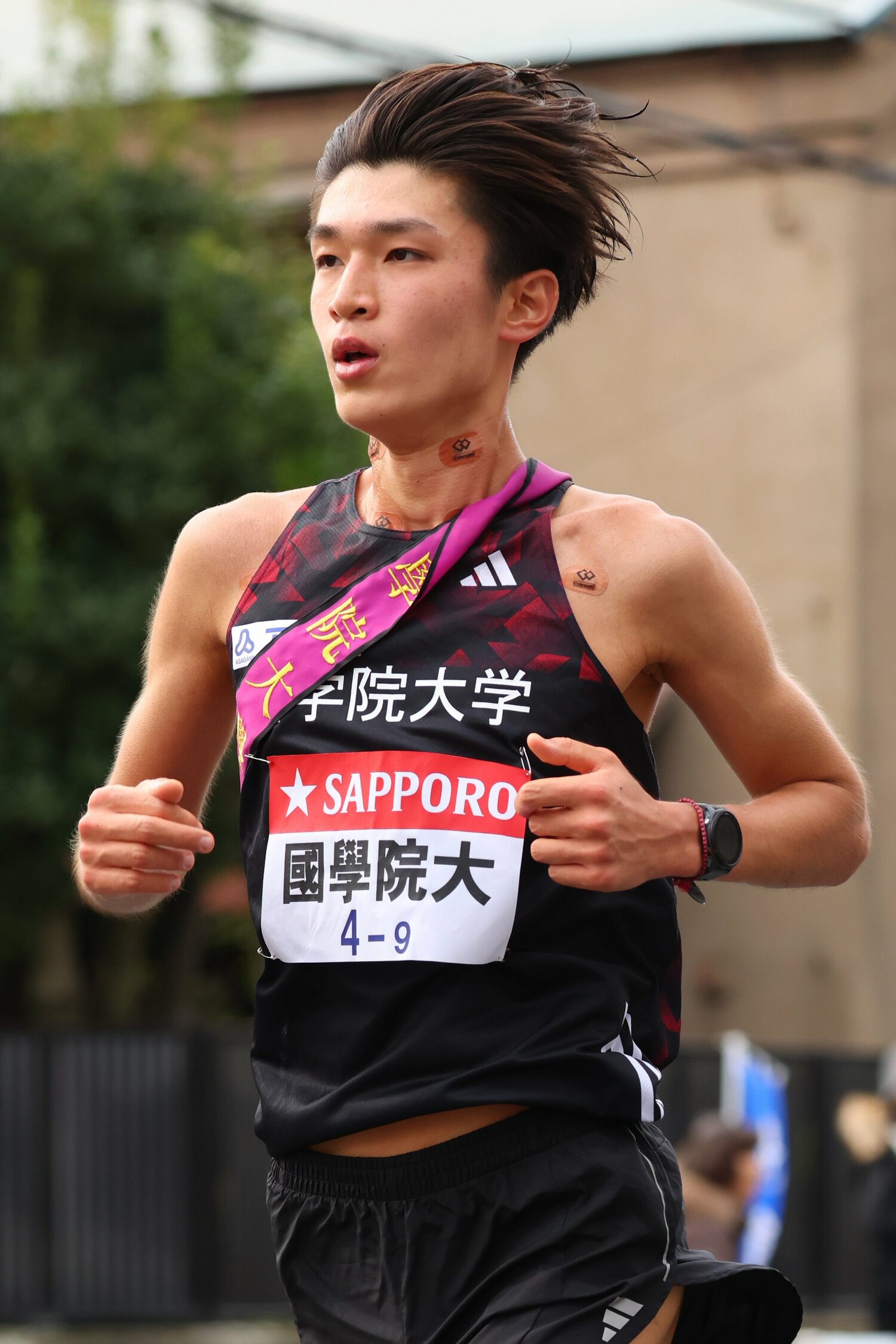 初の箱根路は9区で区間7位だった ©AFLO