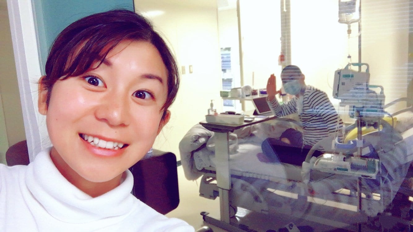 早川の前では明るく振る舞ったと当時を振り返る真優さん（本人提供）