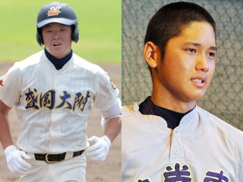 大谷翔平の甲子園を阻止…あの“ポール際の一発”を放った「盛岡大附の4番」が野球を続けるワケ「大谷選手が…みたいなのはないですよ」＜Number Web＞ photograph by (L)Sankei Shimbun、(R)JIJI PRESS