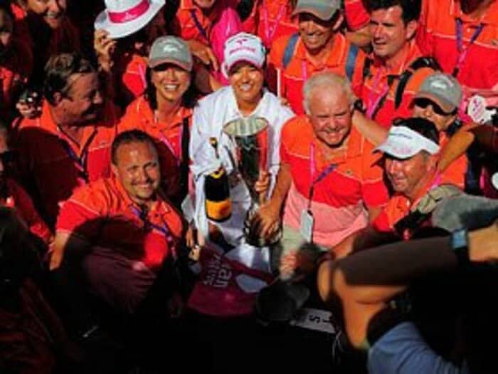 宮里藍 「“幸せ”に辿り着くまで」 ~米ツアー初優勝の秘密~<Number Web> photograph by Frederic Froger/AFLO