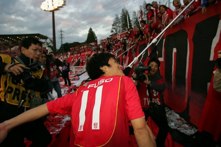 眞嶋さんが憧れた浦和時代の田中達也　©Toshiya Kondo