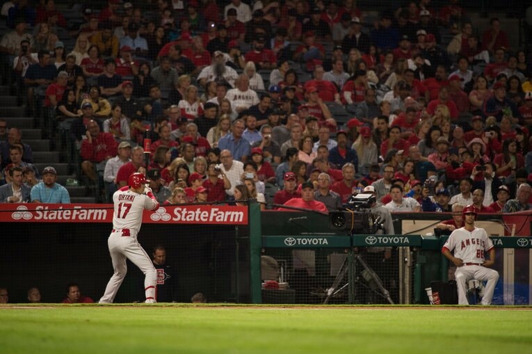 【未公開ショット多数！エンゼルス時代の秘蔵愛されショット】2018年の初々しい大谷（当時24歳／全20枚超）　©Nanae Suzuki