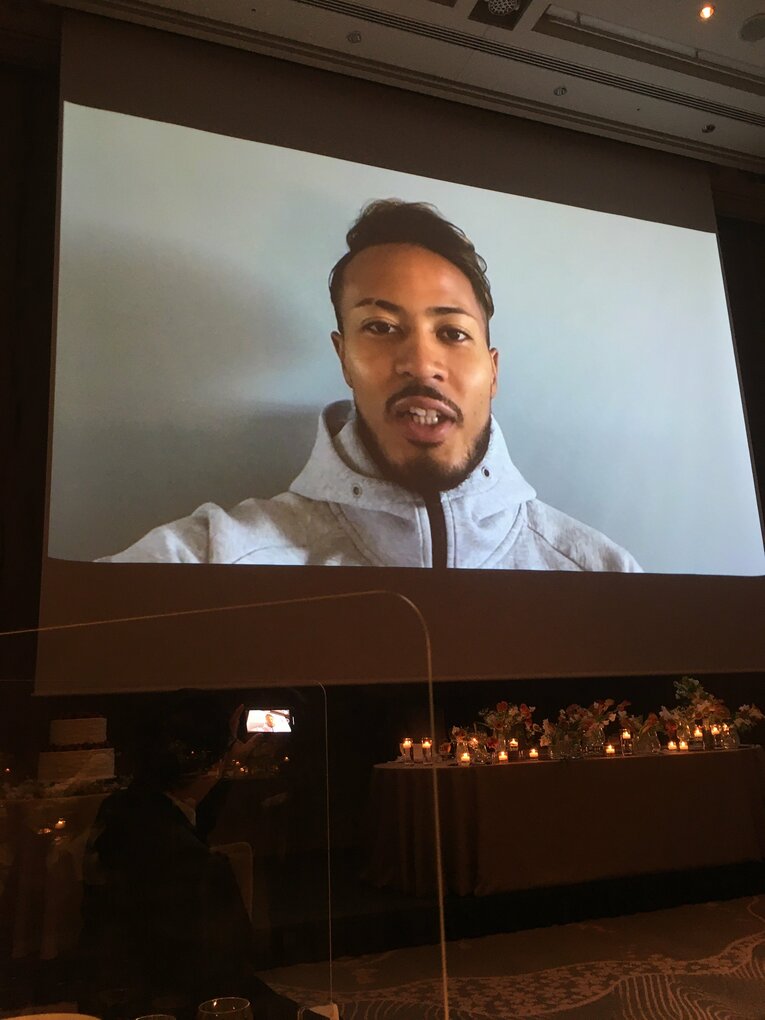 2022年1月、早川史哉＆真優さんの結婚式の様子（著者撮影）