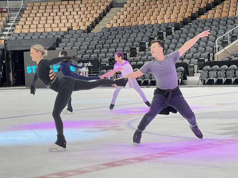 5月5日の「スターズオンアイス」カナダにて　©Akiko Tamura