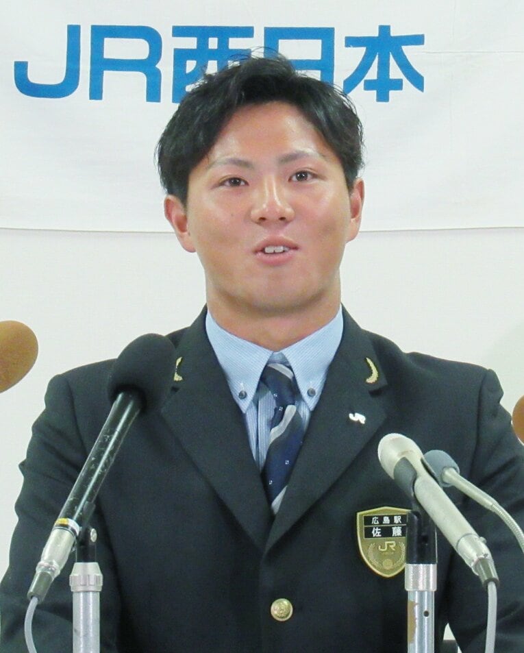 JR西日本時代の佐藤直樹　©JIJI PRESS
