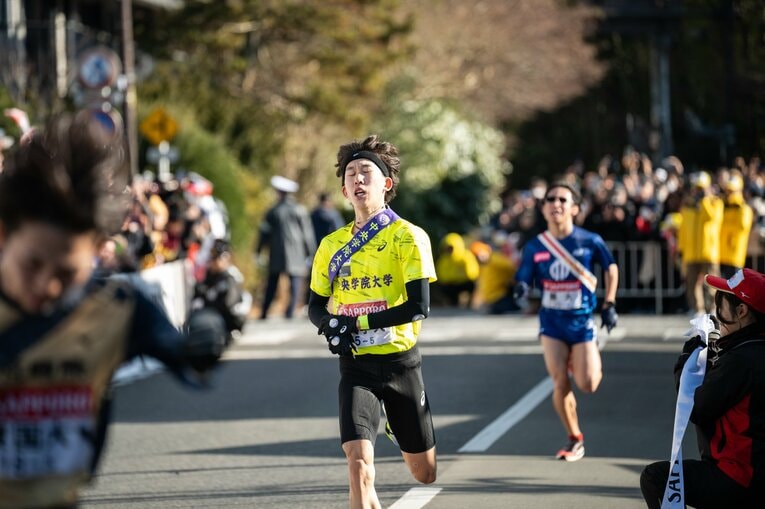 2度目の5区を走った柴田大輝は前回の区間16位から7位と成長を見せた　©Nanae Suzuki