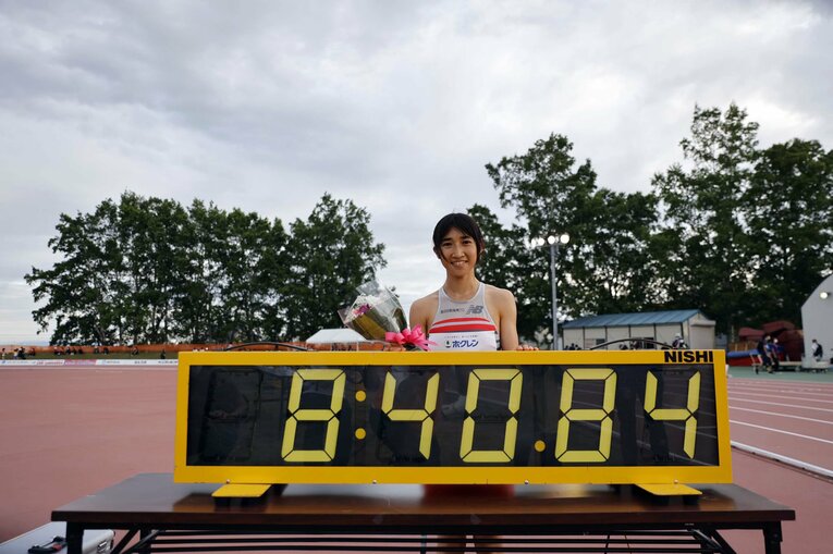 3000mでも日本新記録を叩き出した田中希実。東京五輪に向けて準備万端だ　©AFLO
