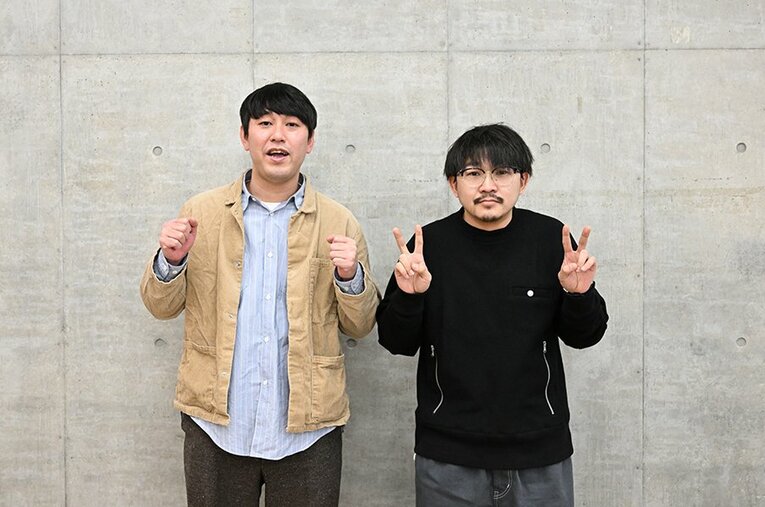 結成7年で3年連続の決勝進出だったオズワルド。畠中悠（34歳、左）と伊藤俊介（32歳）。東京吉本所属 ／ photograph by Keiji Ishikawa