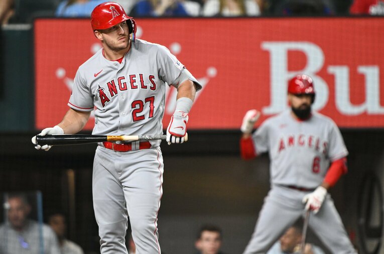 トラウト（レンドンも）がエンゼルス打線でお馴染みの名前だったが……　©Nanae Suzuki