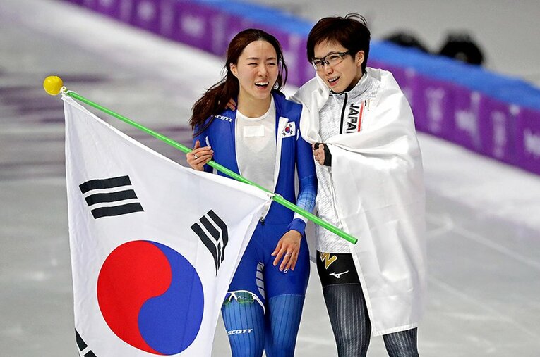 いまだ破られないスピードスケート女子500mの世界記録36秒36を保持したまま、19年に引退したイ・サンファさんに、小平奈緒との関係やエピソードを聞いた ／ photograph by Mark Hoffman/USA TODAY Sports/Sipa USA/JIJI PRESS