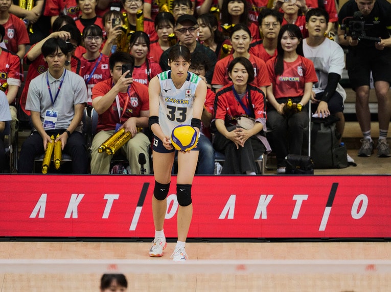 バレーボールネーションズリーグ 韓国戦　©︎Yuki Suenaga